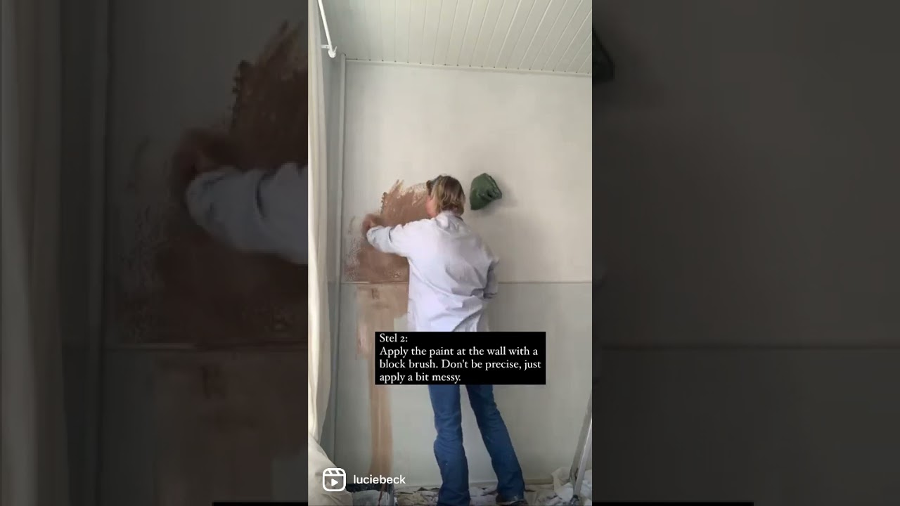 How to make a chalk paint wall