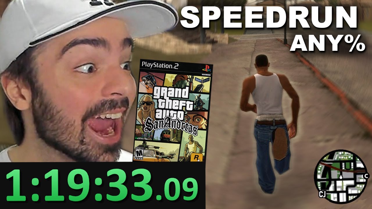 ¿Cómo hacer SPEEDRUN de GTA SAN ANDREAS? - Any% speedrun [1:20:19] (2024)