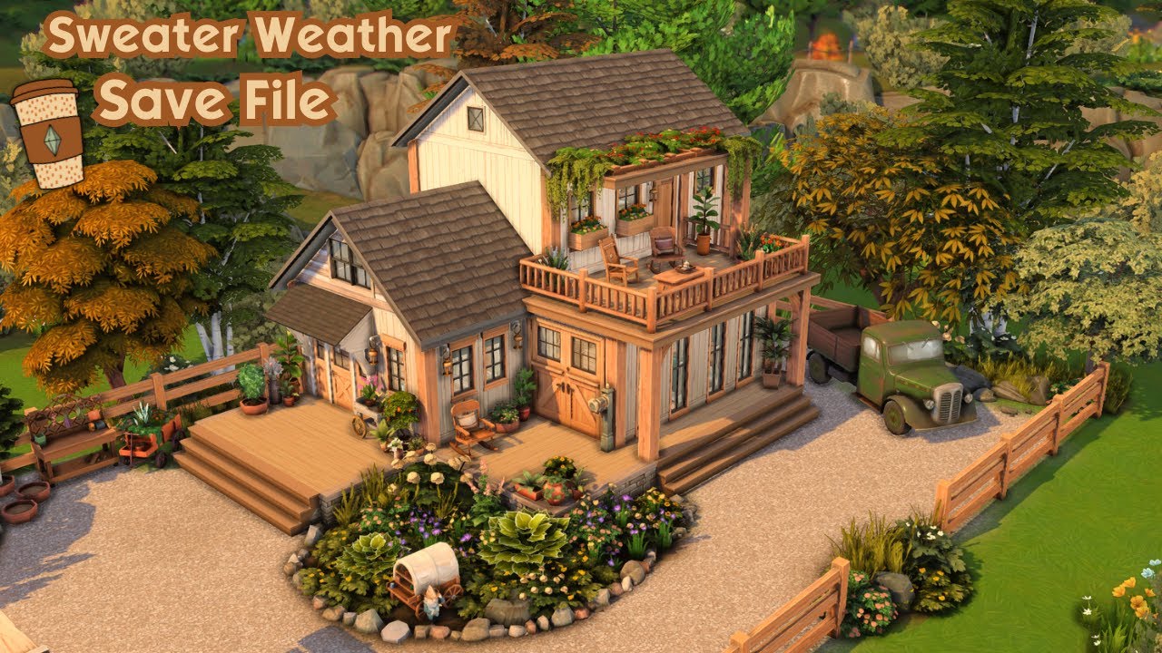 Cosy Rustic Cottage | The Sims 4 Speed Build