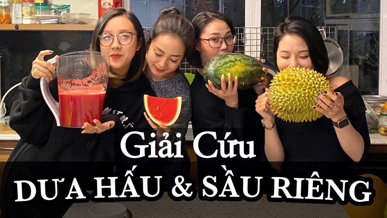 Chúng Mình Giải Cứu Dưa Hấu Và Sầu Riêng NTN - Chế Biến Các Món Giải Nhiệt Từ Dưa Hấu | LML Vlog |