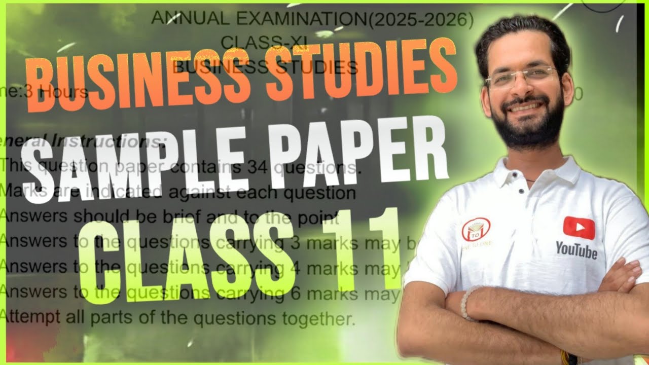 Business studies class 11 sample paper 2026 | Class 11 business studies paper 2026 |