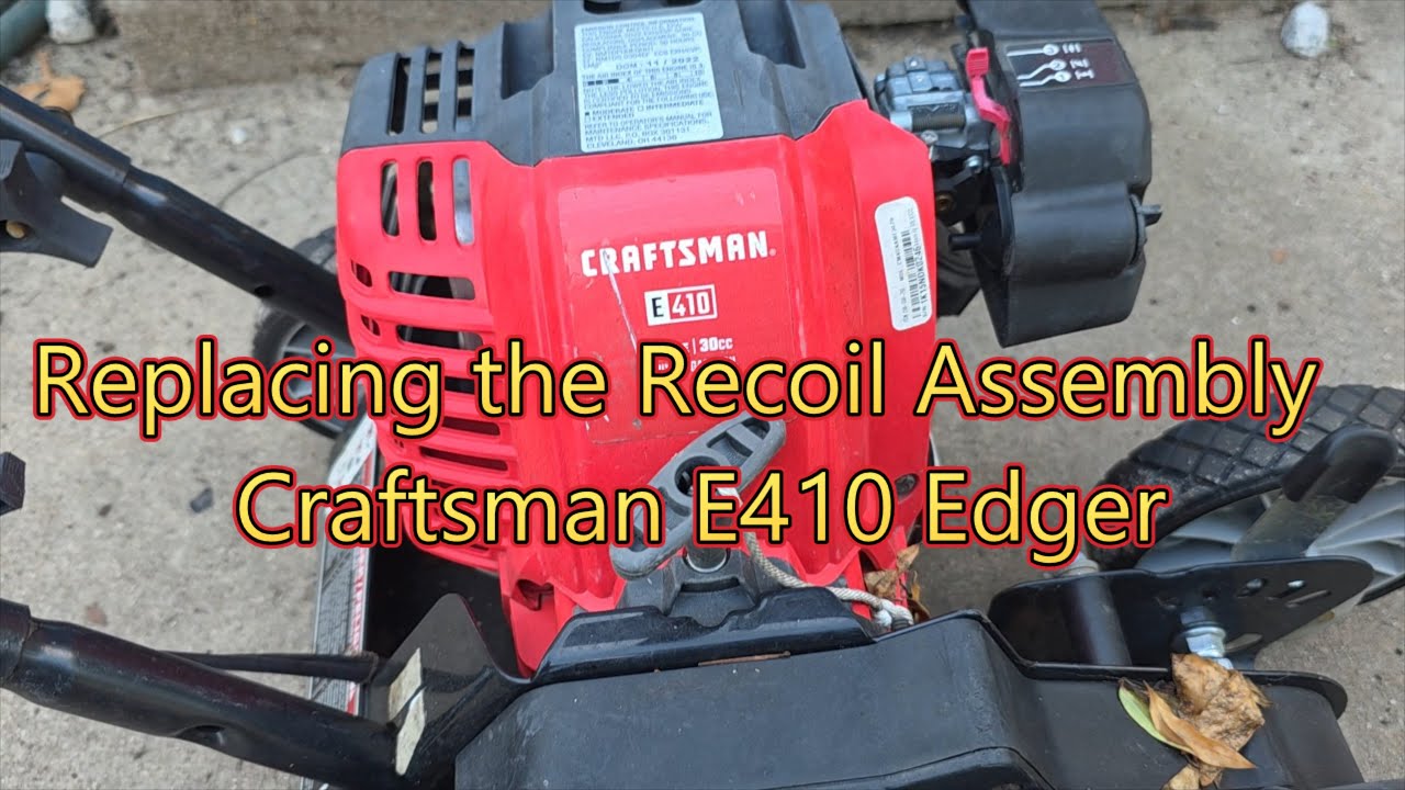 Замена возвратного механизма на кромкообрезном станке Craftsman E410