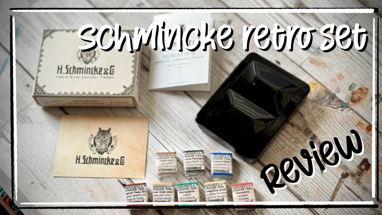 Schmincke retro set travel palette watercolor review