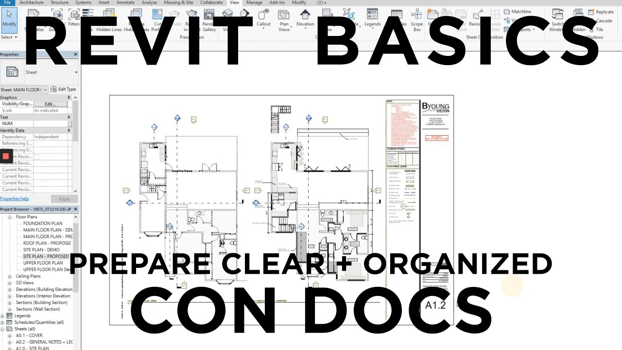 Revit Architecture: Prepare Clear and Organized Construction Documents | BIM Modeling