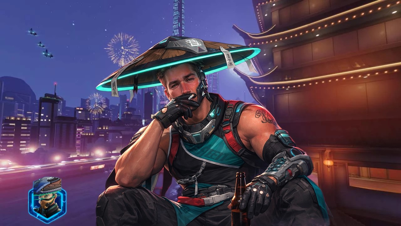 Игра в OVERWATCH на новом персонаже MIZUKI . Попытка докочать до 100 лвл начинающему играку