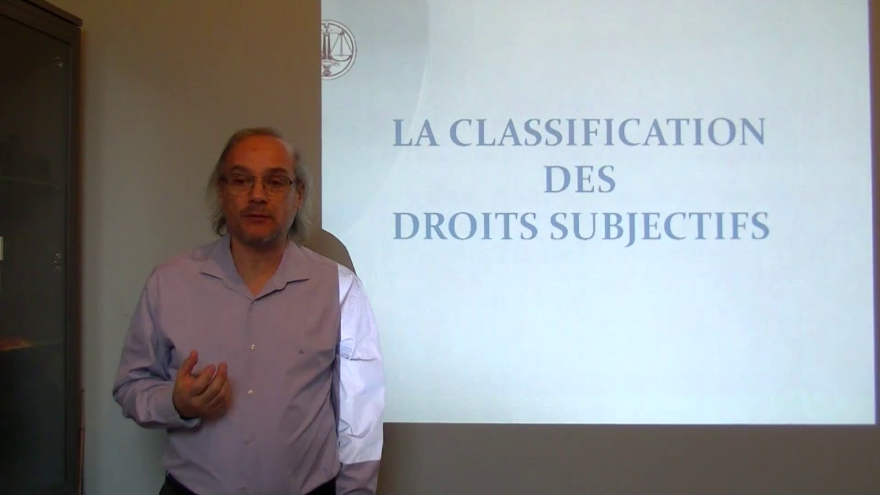 Classification des droits subjectifs