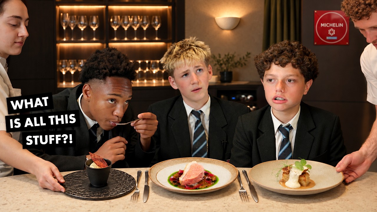 British Highschoolers try Michelin Star Food for the first time!
