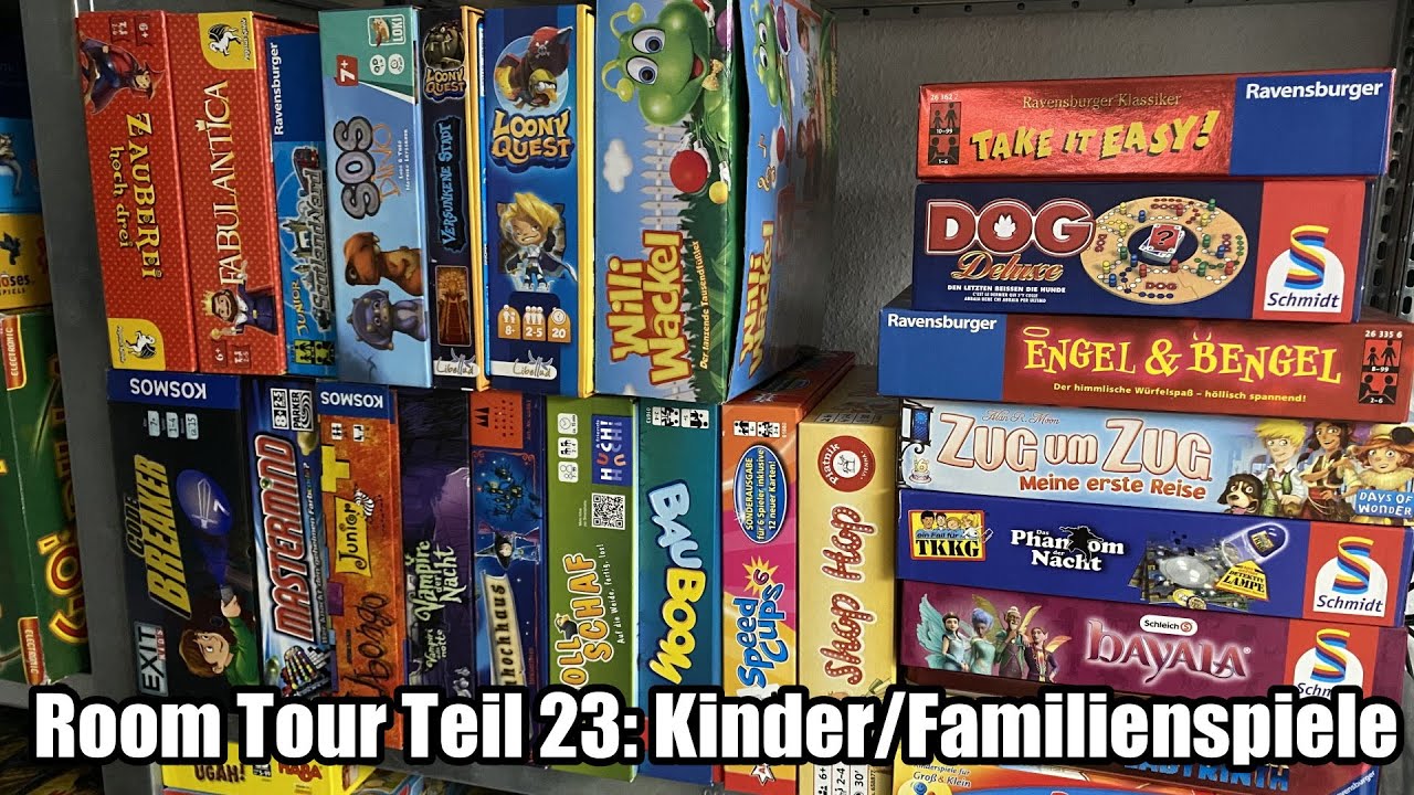 Room Tour Teil 23: Noch mehr Kinder- und Familienspiele ... weitere Top Titel dabei