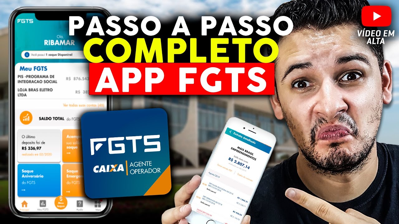 Aplicativo FGTS Tutorial COMPLETO do APP FGTS [APRENDA A SACAR O FGTS PELO APLICATIVO]