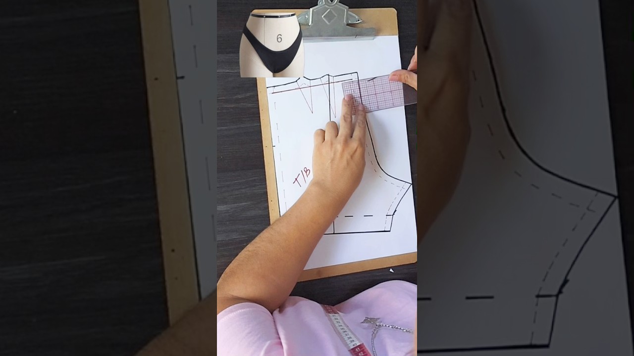 Patron tanga facil part 2 #tangas #diydecostura  #moda #fyp