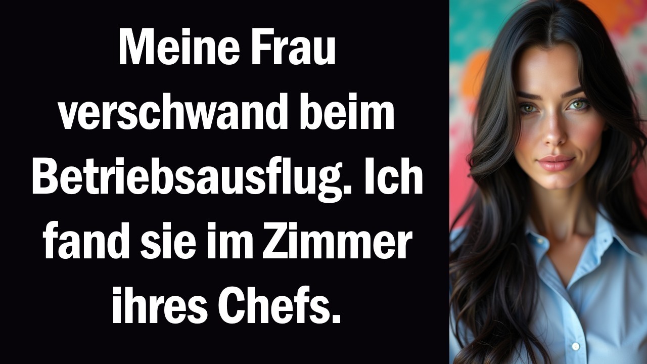Meine Frau verschwand beim Betriebsausflug. Ich fand sie im Zimmer ihres Chefs.