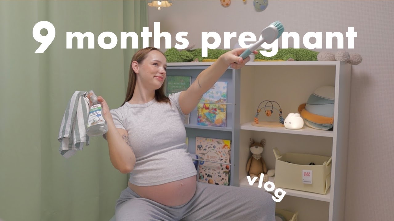 I'm 9 months pregnant! 🙊 exciting baby news & satisfying apartment cleaning