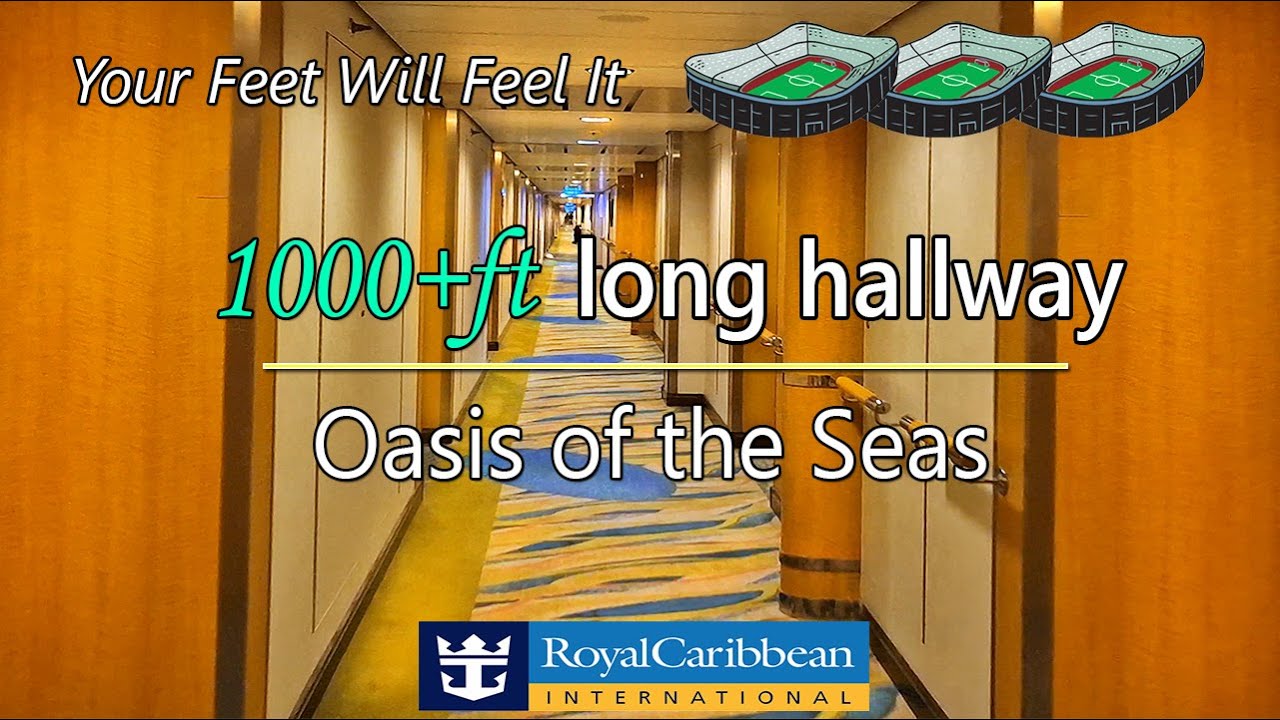 1000ft Long! Your Feet Will Feel It...  Oasis of the Seas Hallway Tour 🚢#cruisetravelvideos #cruise