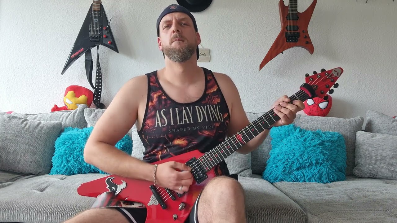 As I Lay Dying - Burden - Guitar Cover #asilaydying #first #again #riff #metal #love #guitar