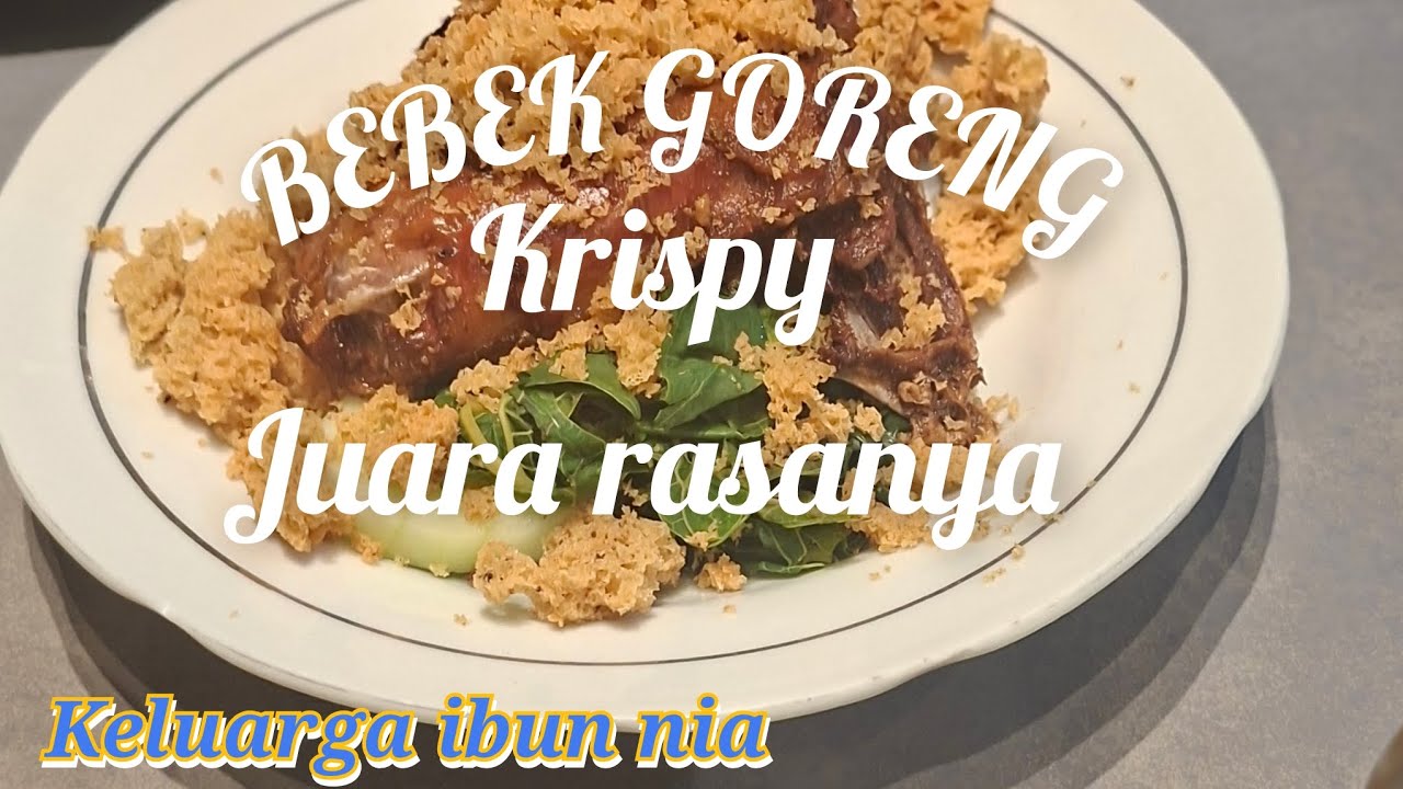 Di traktir yang ulang tahun . Bebek goreng krispy