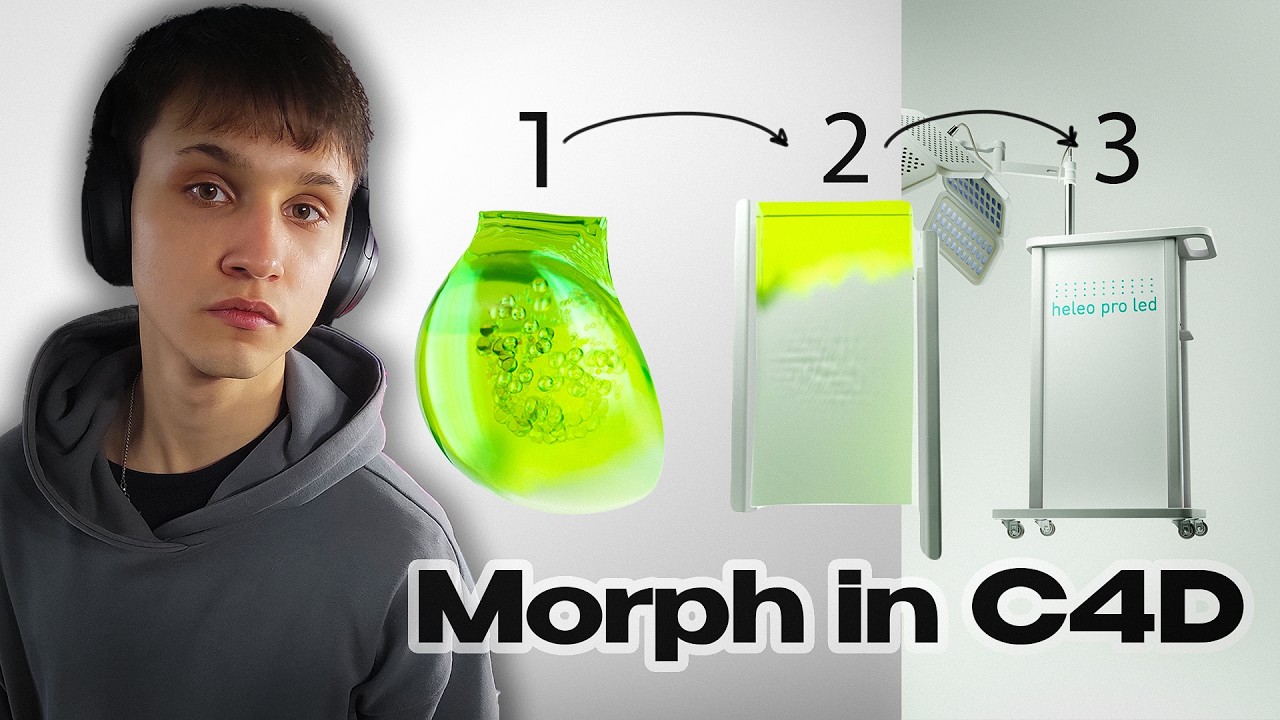 Morphing Animation in Cinema 4D: Lighting and Materials