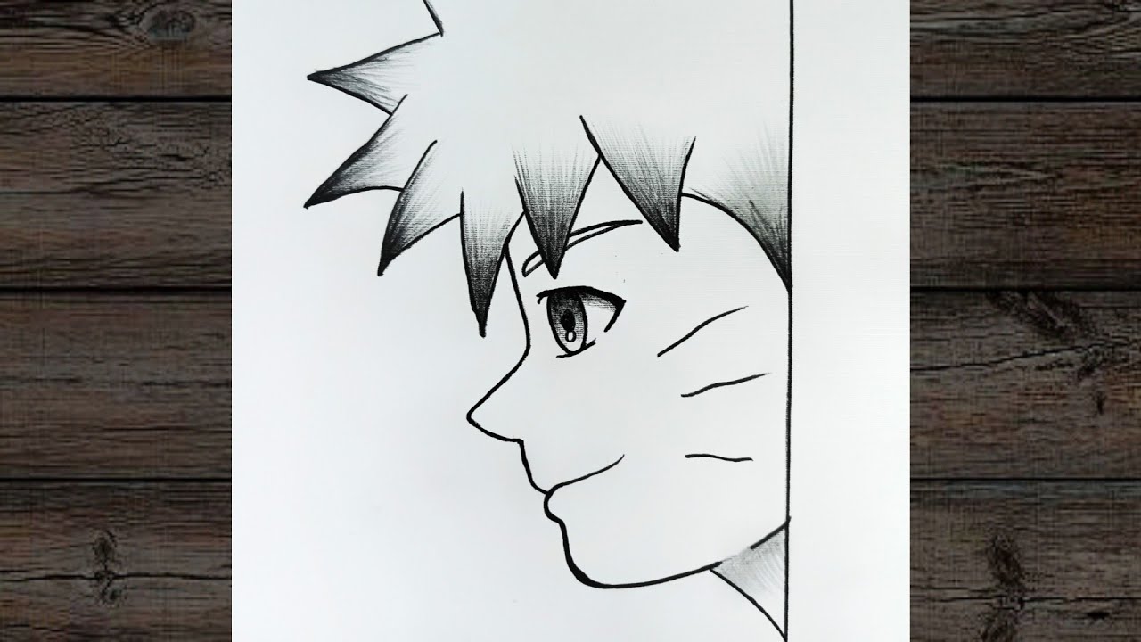 رسم انمي سهل | تعلم رسم  ناروتو  - خطوة بخطوة بالرصاص