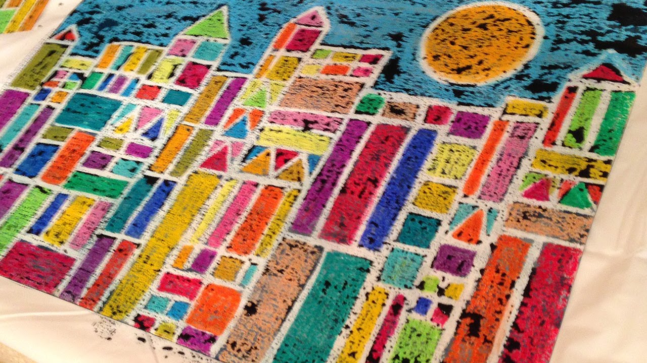 Cray-Pas Oil Pastel Art in the Classroom: Paul Klee Inspired Cityscape