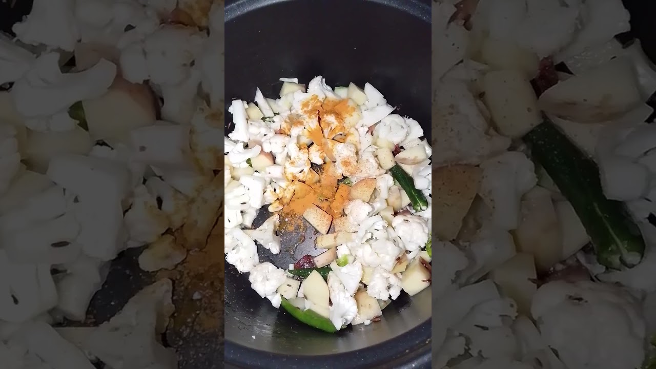 পিয়াজ ছাড়া নিরামিষ (cauliflower without onion)