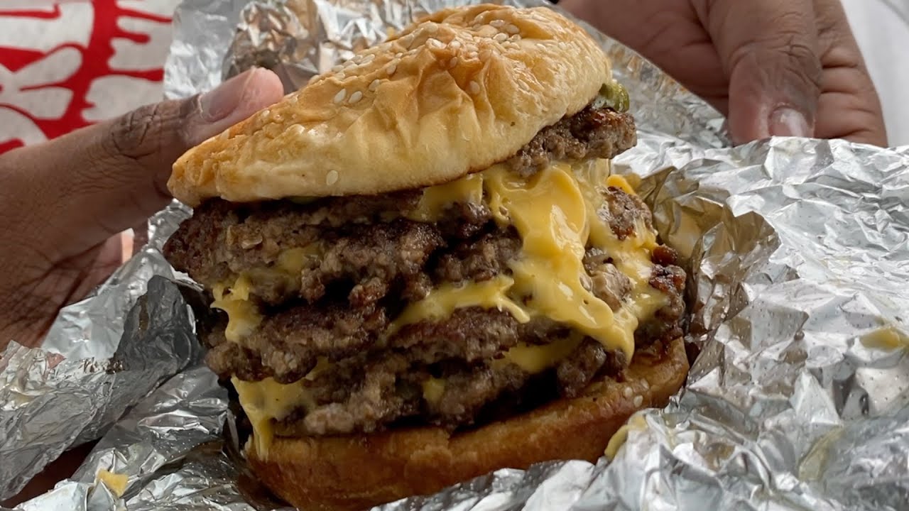 Reviewing Five Guys 5-Patty Ghetto Blaster Burger | Rolls Royce Edition