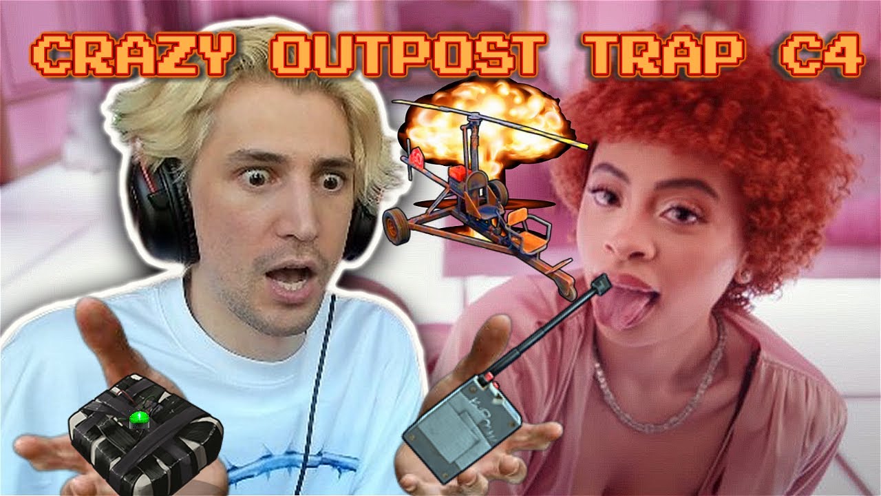 Minicopter TRAP with C4! Rust OUTPOST TROLL!!!