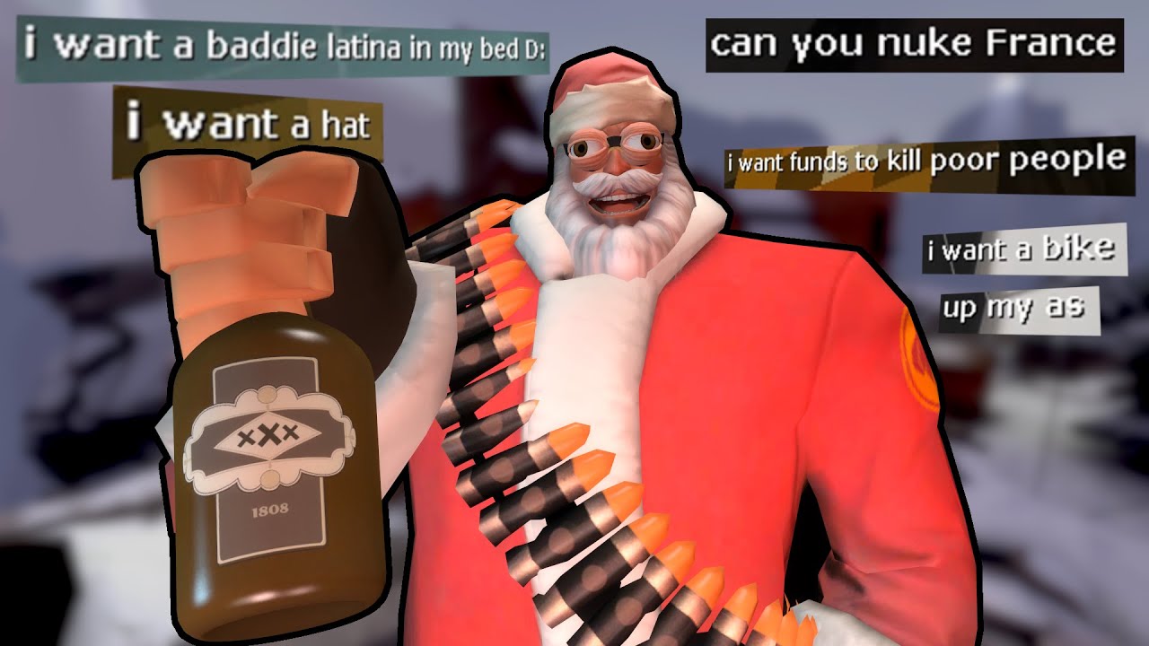 TF2 - Пьяный Санта Хэви приходит в гости [Подборка видеороликов TF2]