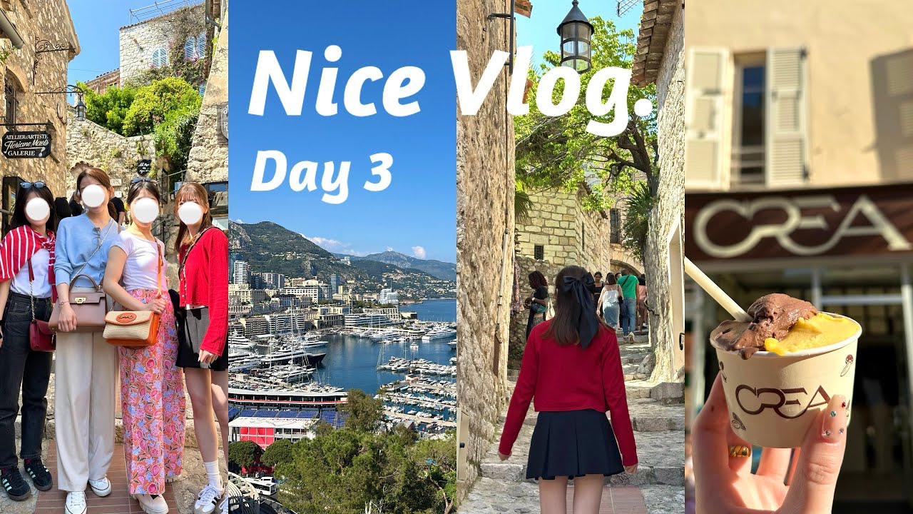 【ニースvlog】ニース最終日🇫🇷🌊 | エズ村とモナコにも行ってきたよ🇲🇨| Day3 |