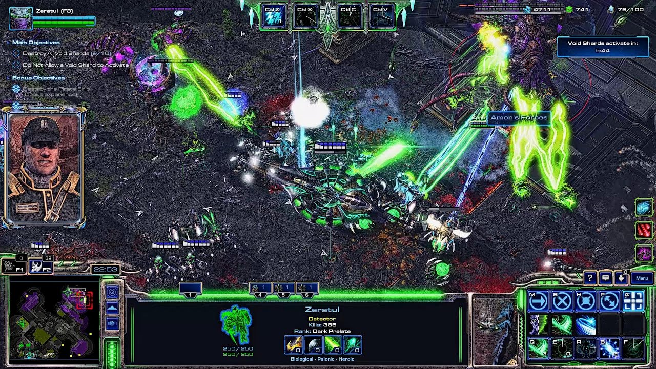 SC2 Nexus Co-Op Rifts to Korhal ▏ Zeratul Solo GamePlay