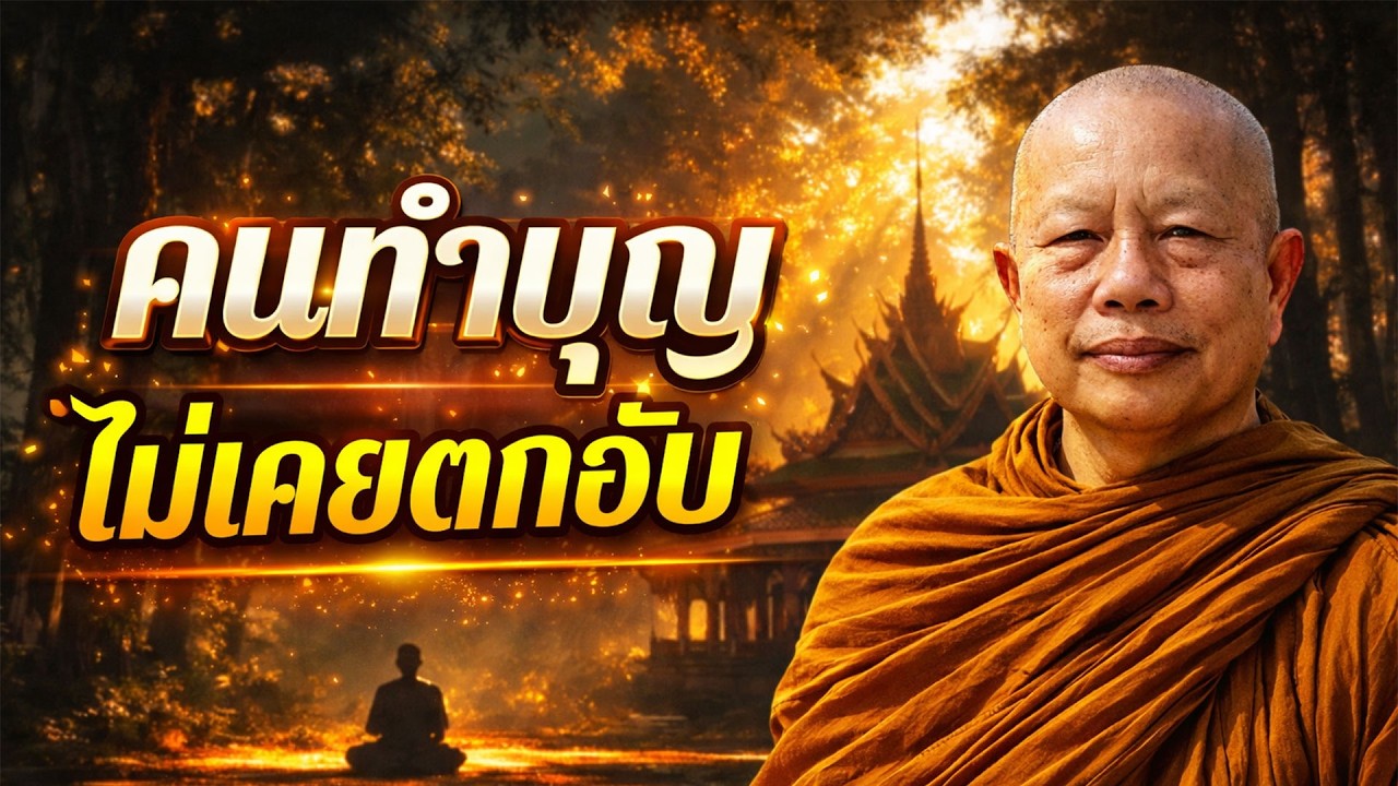 คนทำบุญไม่เคยตกอับ ธรรมะก่อนนอน #พระมหาบุญช่วยปัญญาวชิโร