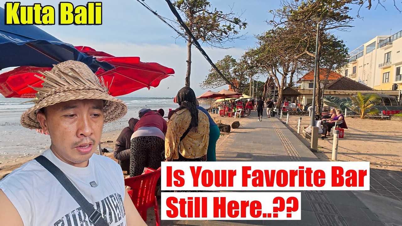 Big Waves Hit Kuta Beach Again...!! Lets Stroll Around And Check The Situation Around The Area..!!