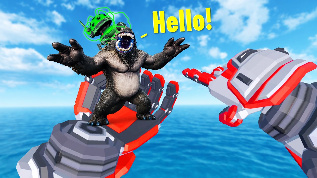 My Friend is a Mini Kaiju Monster in VR