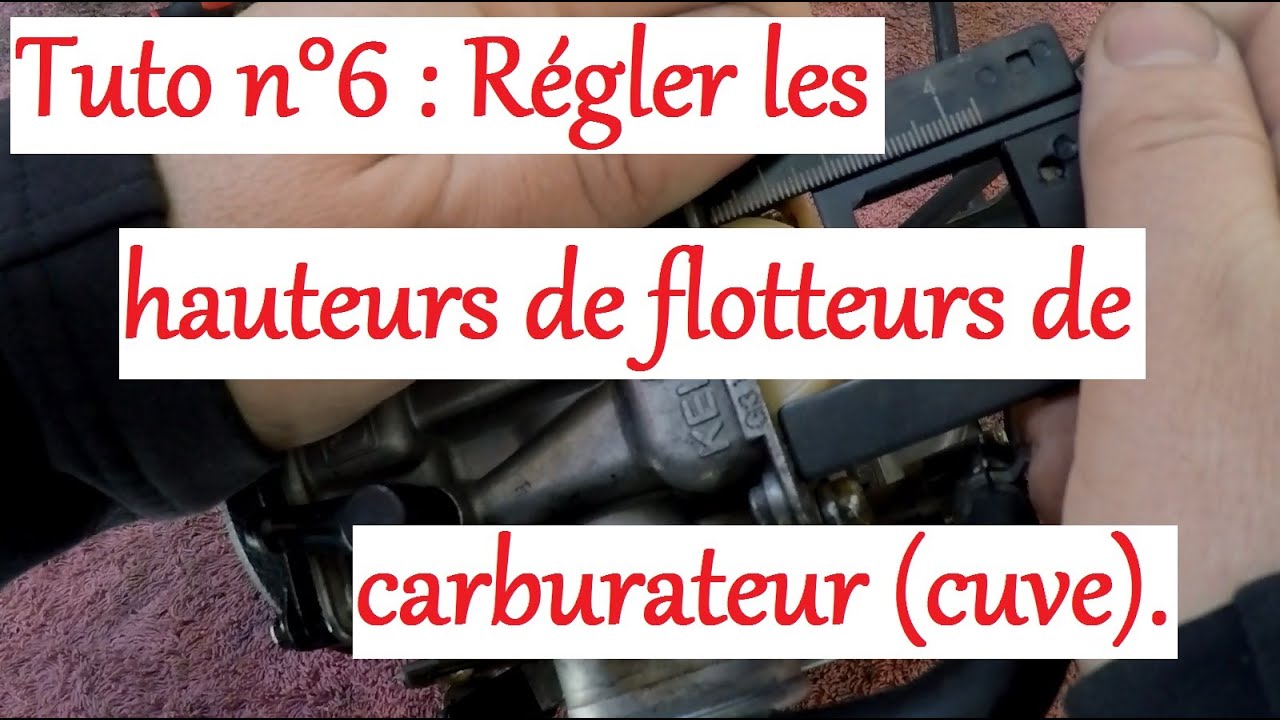 ER-5 Tuto 6 : Régler les flotteurs de carburateur.