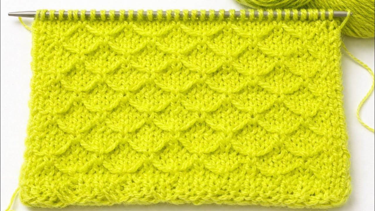 Very Easy Knitting Stitch 🧶💚🧣 | Elegant & Lovely Scarf & Hat Set | Knitting by Heart