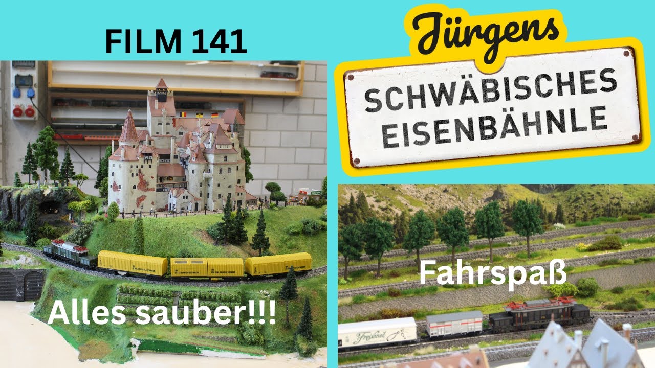 Film 141: Alles sauber, oder was???? Der Reinigungszug, basteln und ein bißchen Fahrvideo.
