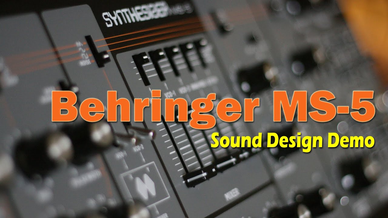 Behringer MS-5 Synthesizer Demo (No Talking)