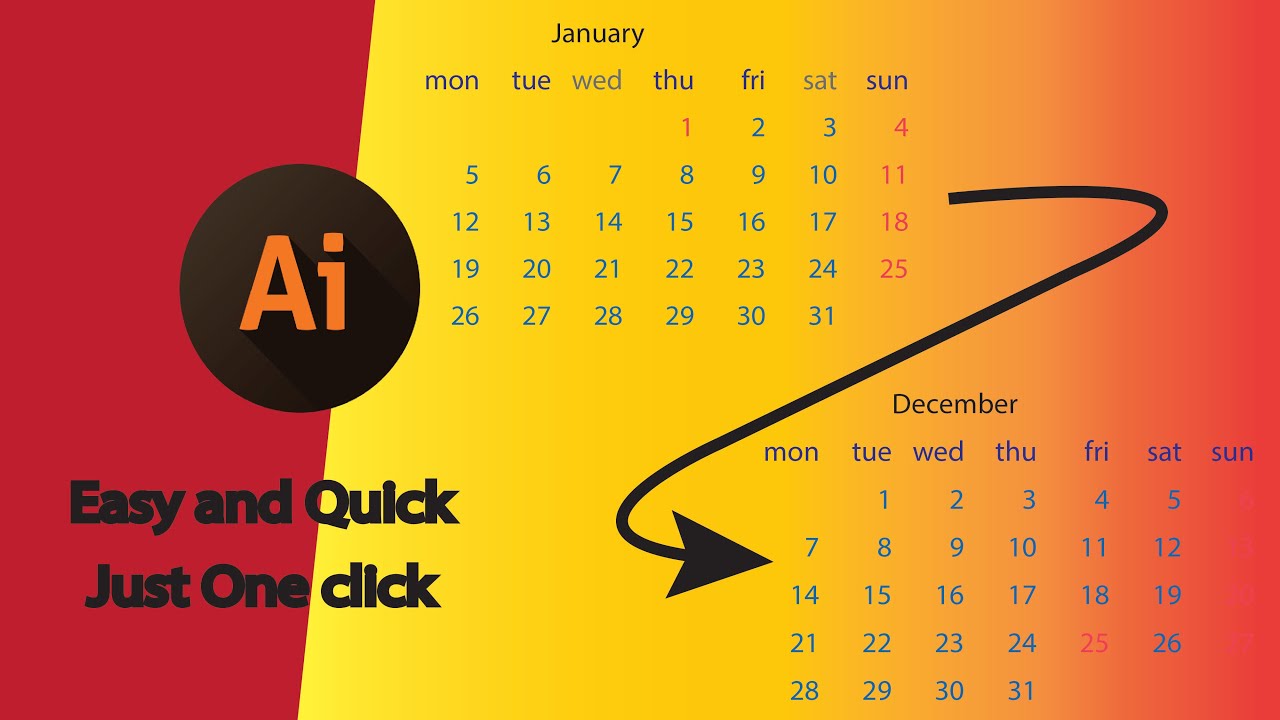 Calendar Design in Illustrator 2025 Bangla Tutorial  ক্যালেন্ডার ডিজাইন পানির মত সহজ #illustrator