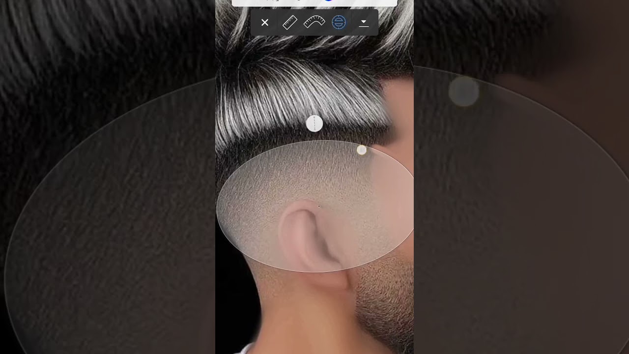 Autodesk Hair Editing Step By|| Autodesk Sketchbook Hair + Face Smooth New Tutorial | #shorts #viral