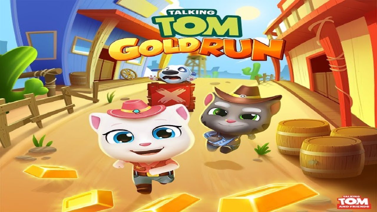 Talking Tom Gold Run : WILD WEST MISSIONS Gameplay On IOS