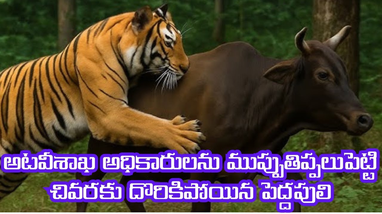 అటవీశాఖ అధికారులను ముప్పుతిప్పలుపెట్టి చివరకు దొరికిపోయిన పెద్దపులి