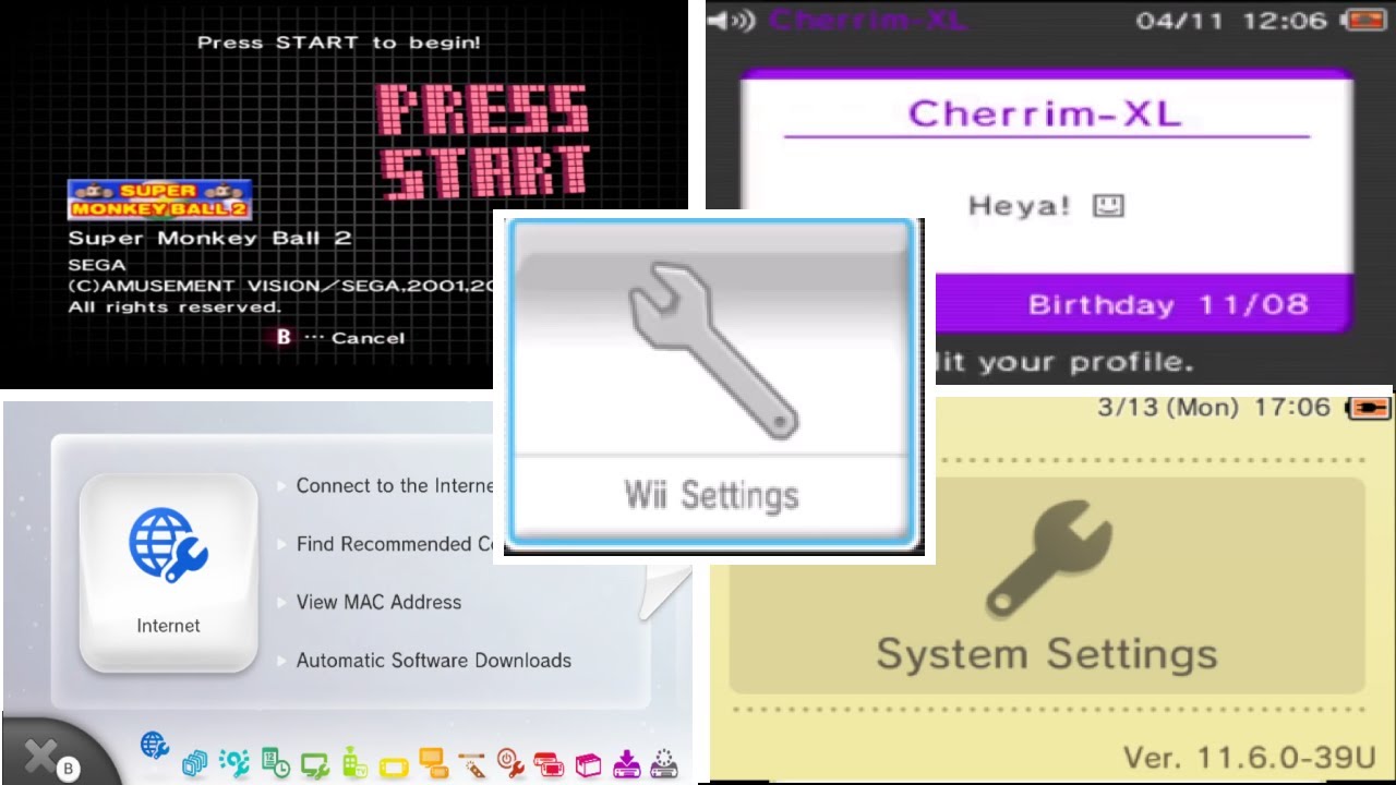 Evolution of Nintendo System Settings (2001-2017)