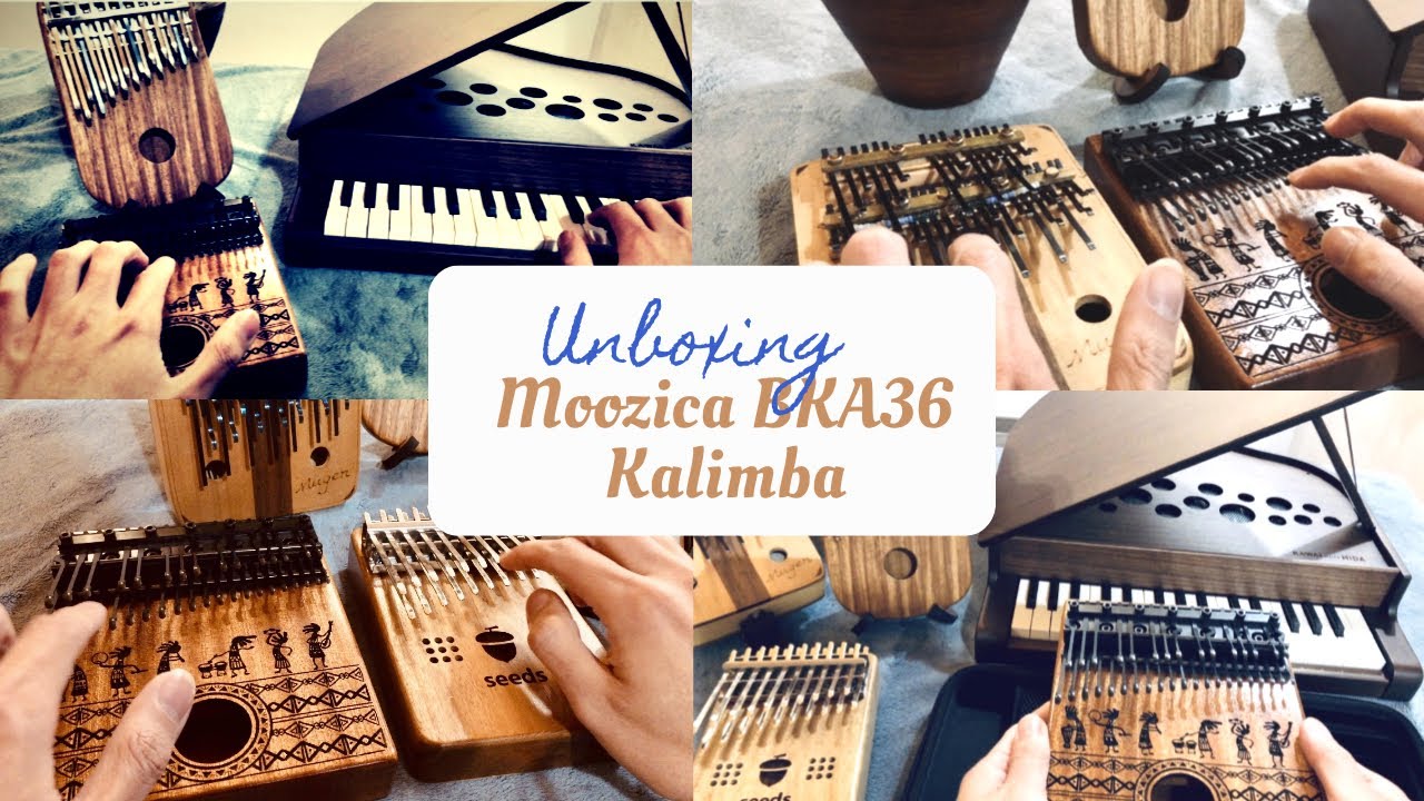 [Merry-Go-Round of Life kalimba cover] Unboxing Moozica 36k piano kalimba & comparison