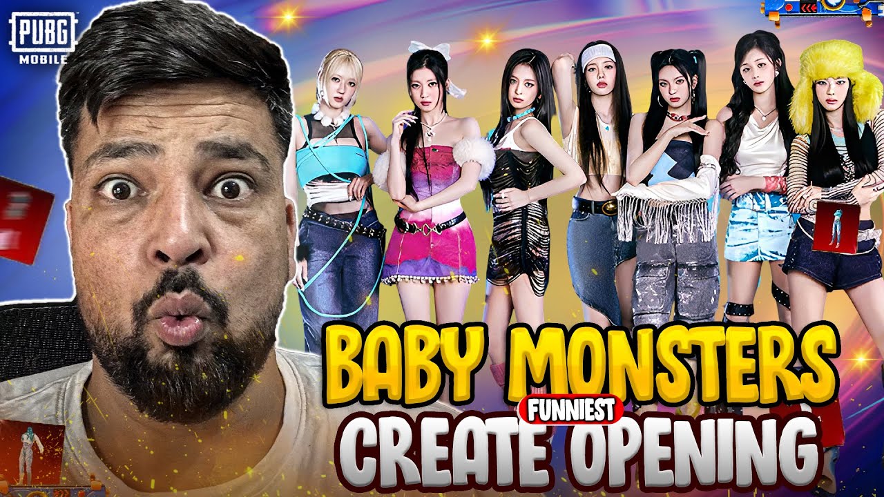 New Baby Monsters Funniest Lucky Spin Crate Opening 😍 | PUBG MOBILE