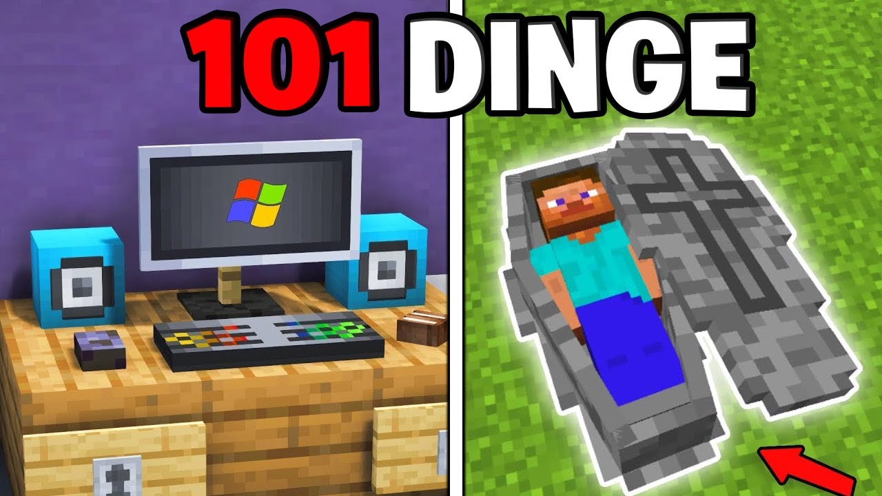 101 DINGE in MINECRAFT die du wirklich BAUEN kannst!