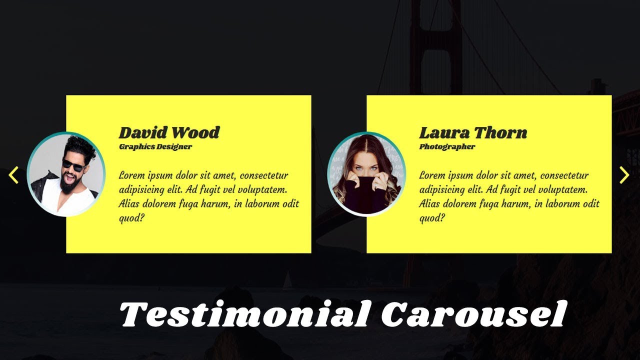 How to Create Testimonial Slider with owl carousel | Owl Carousel 2 | jQuery plugin Tutorial