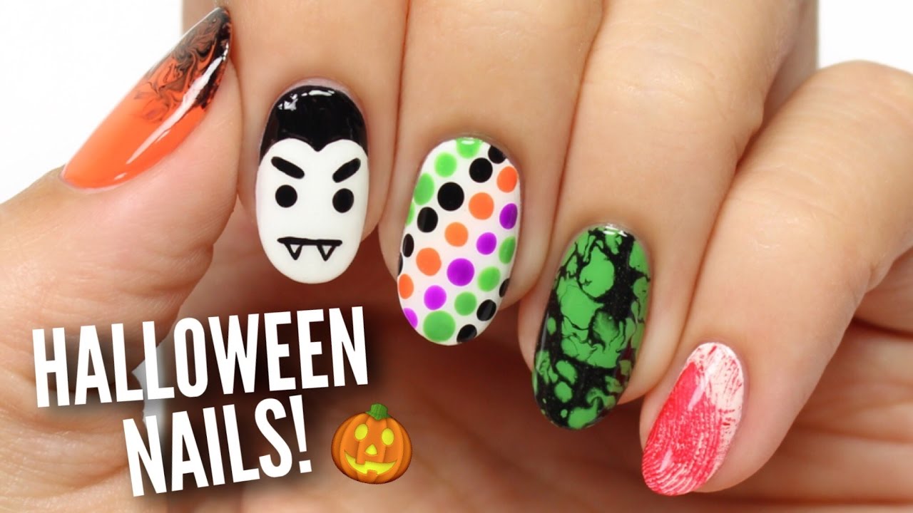 5 Last Minute Halloween Nail Art Designs!