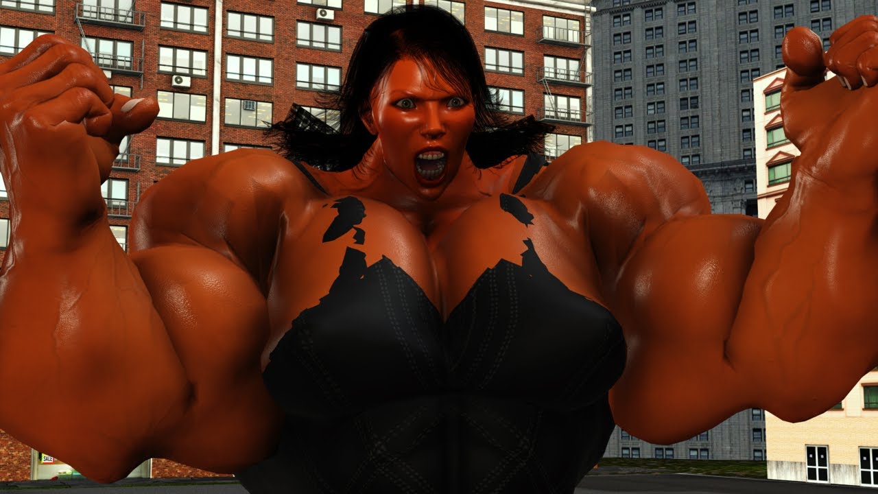 She hulk - Elizabeth Olsen Transform into Red hulk