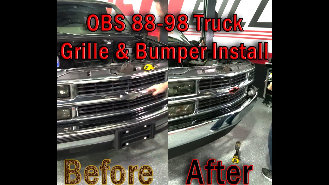 OBS Chevy Truck Bumper and Grille Install - ICT Billet