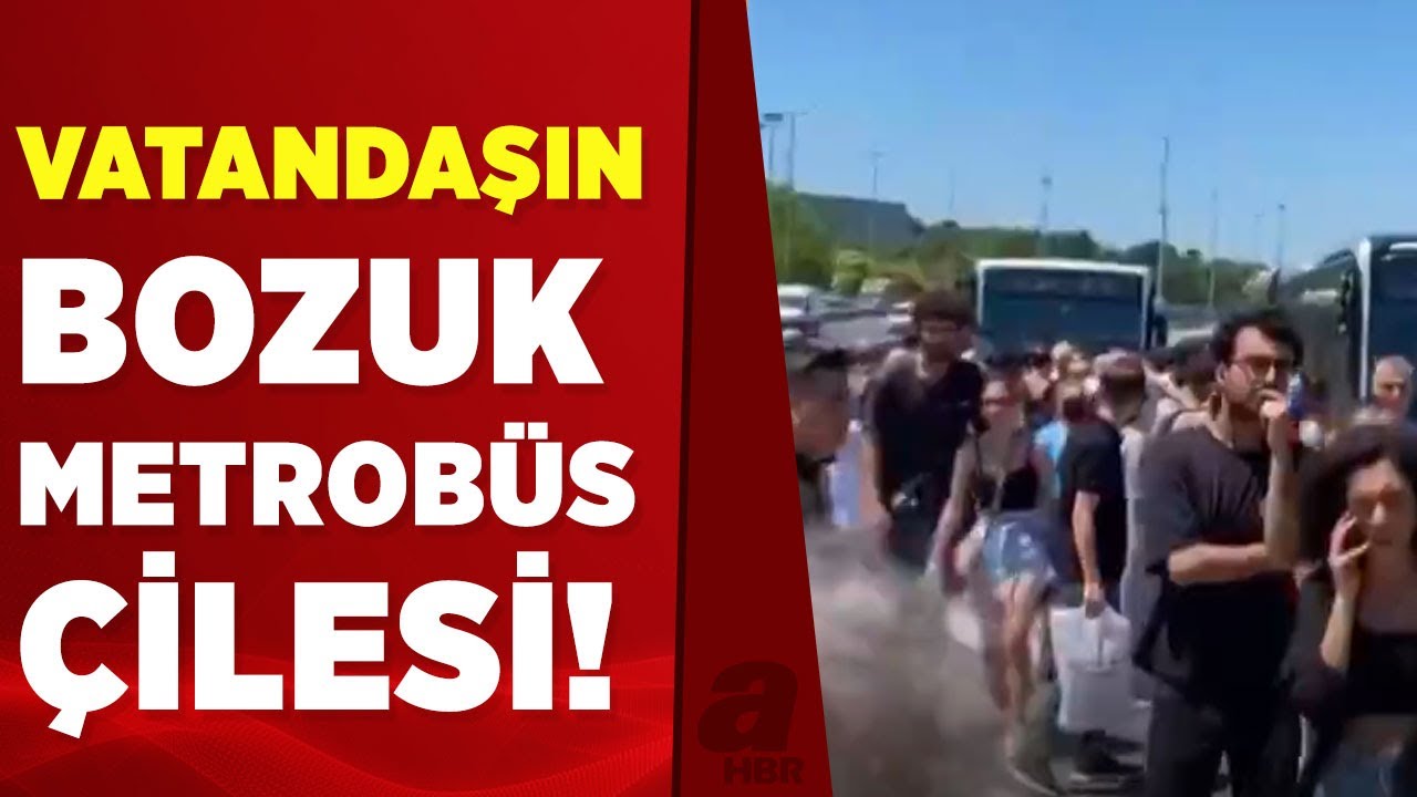 Metrobüs arıza yaptı, yolcular yolda kaldı | A Haber