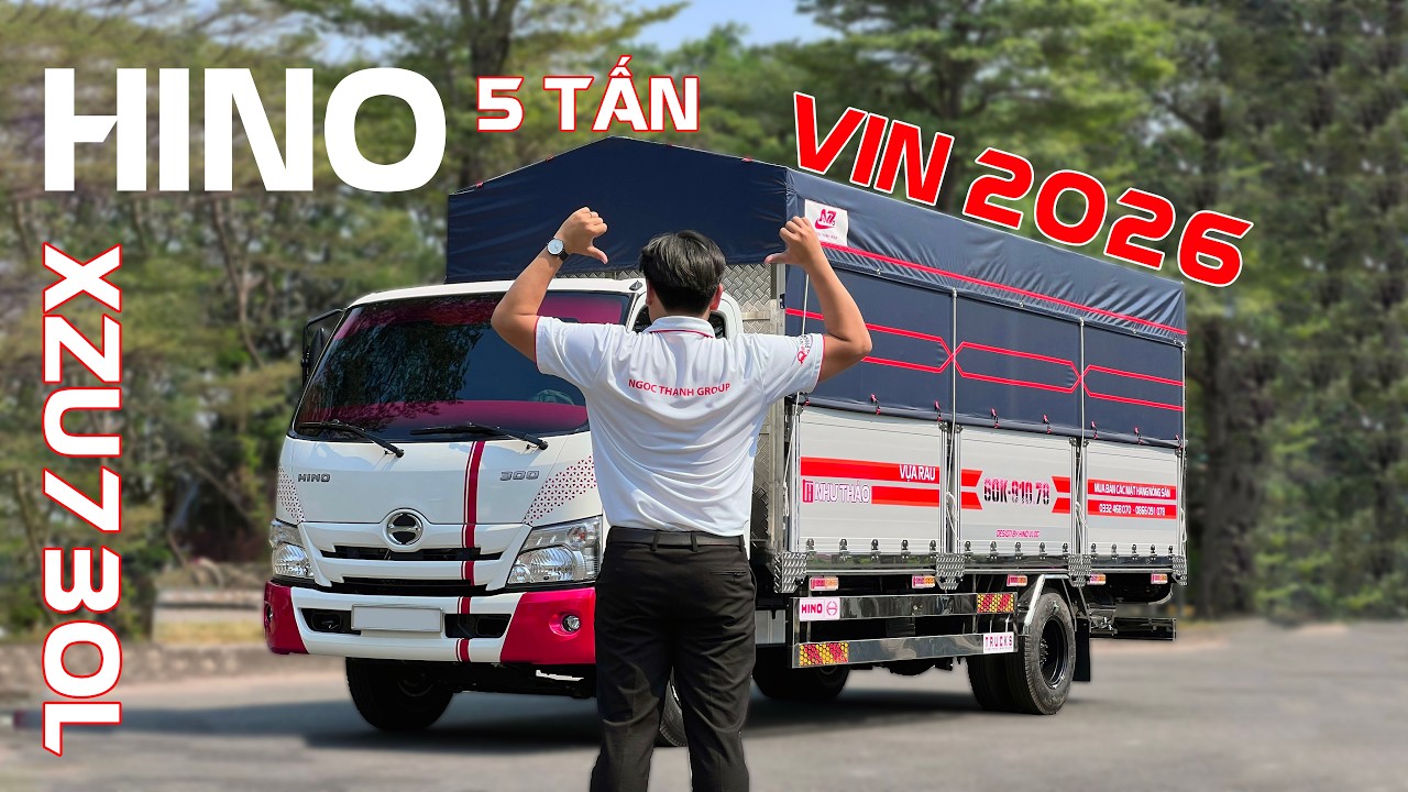 HINO XZU730L - VIN 2026 | Hino 5 tấn thùng NHÔM FULL INOX lăn bánh về Đồng Nai