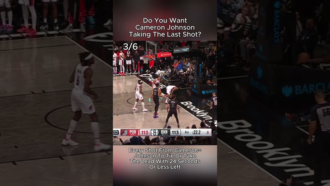 Do You Want Cameron Johnson Taking The Last Shot? #nba #basketball